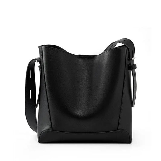 Bolsa Feminina de Ombro em Couro PU Grande Capacidade Impermeável Modelo Belle